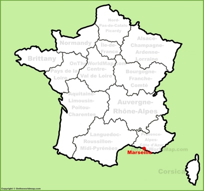 Marseille Location Map