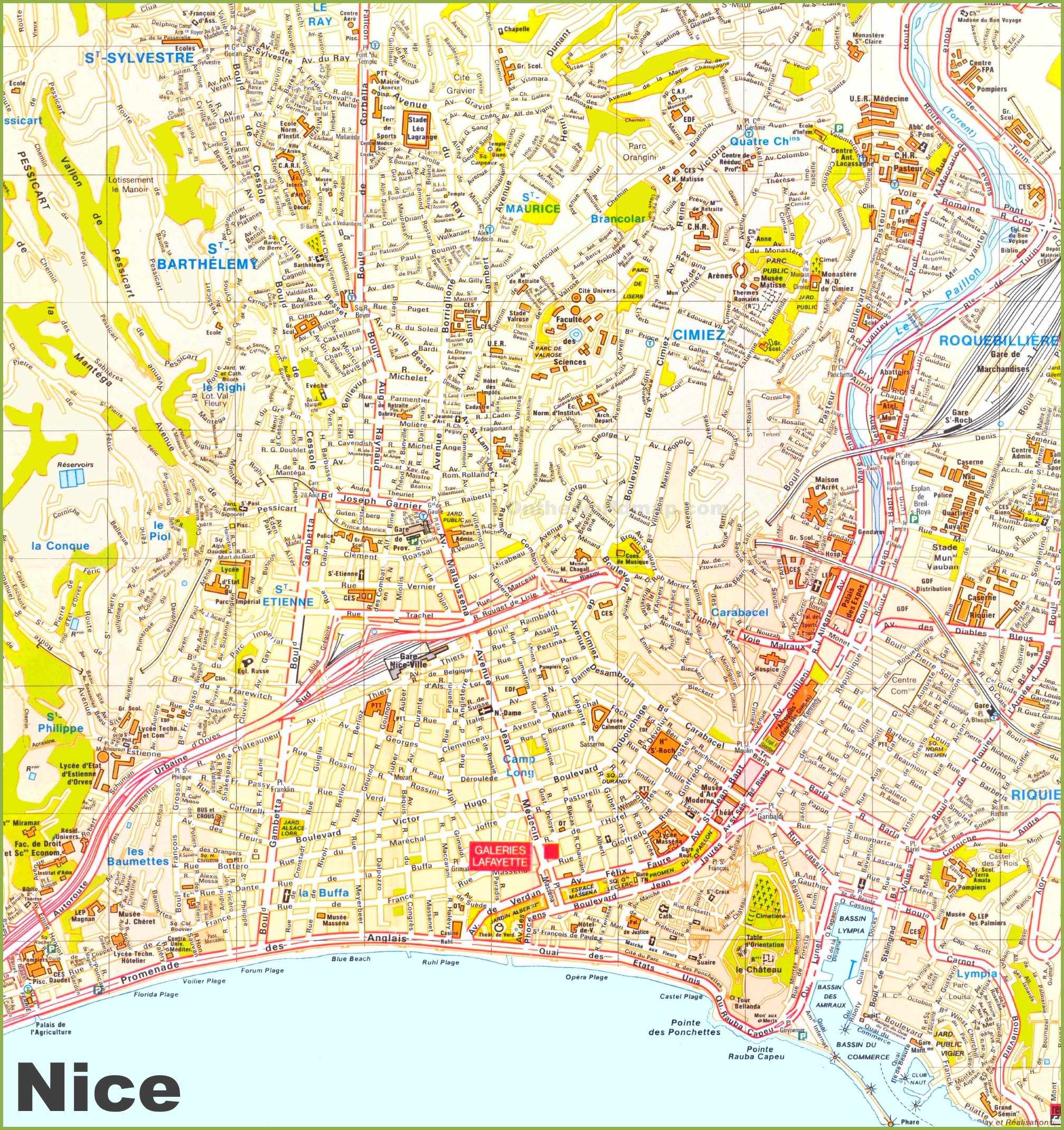 Nice Tourist Map