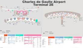 Charles de Gaulle Airport Terminal 2E Map