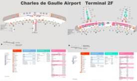 Charles de Gaulle Airport Terminal 2F Map