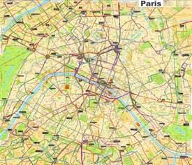 Paris Bus and Tram Map