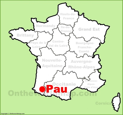Pau Location Map