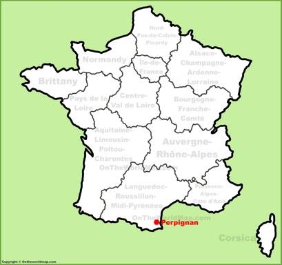 Perpignan Location Map