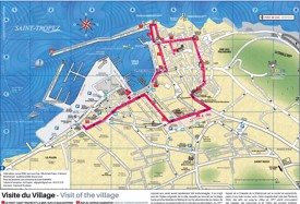 Saint-Tropez sightseeing map
