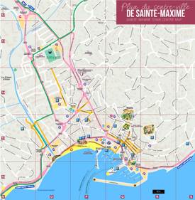 Sainte-Maxime Tourist Map