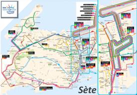 Sète Transport Map