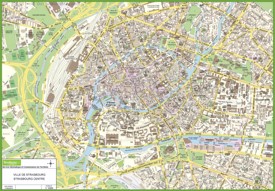 Strasbourg City Centre map