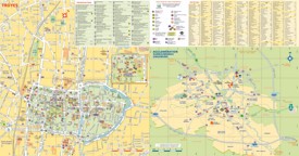 Troyes tourist map