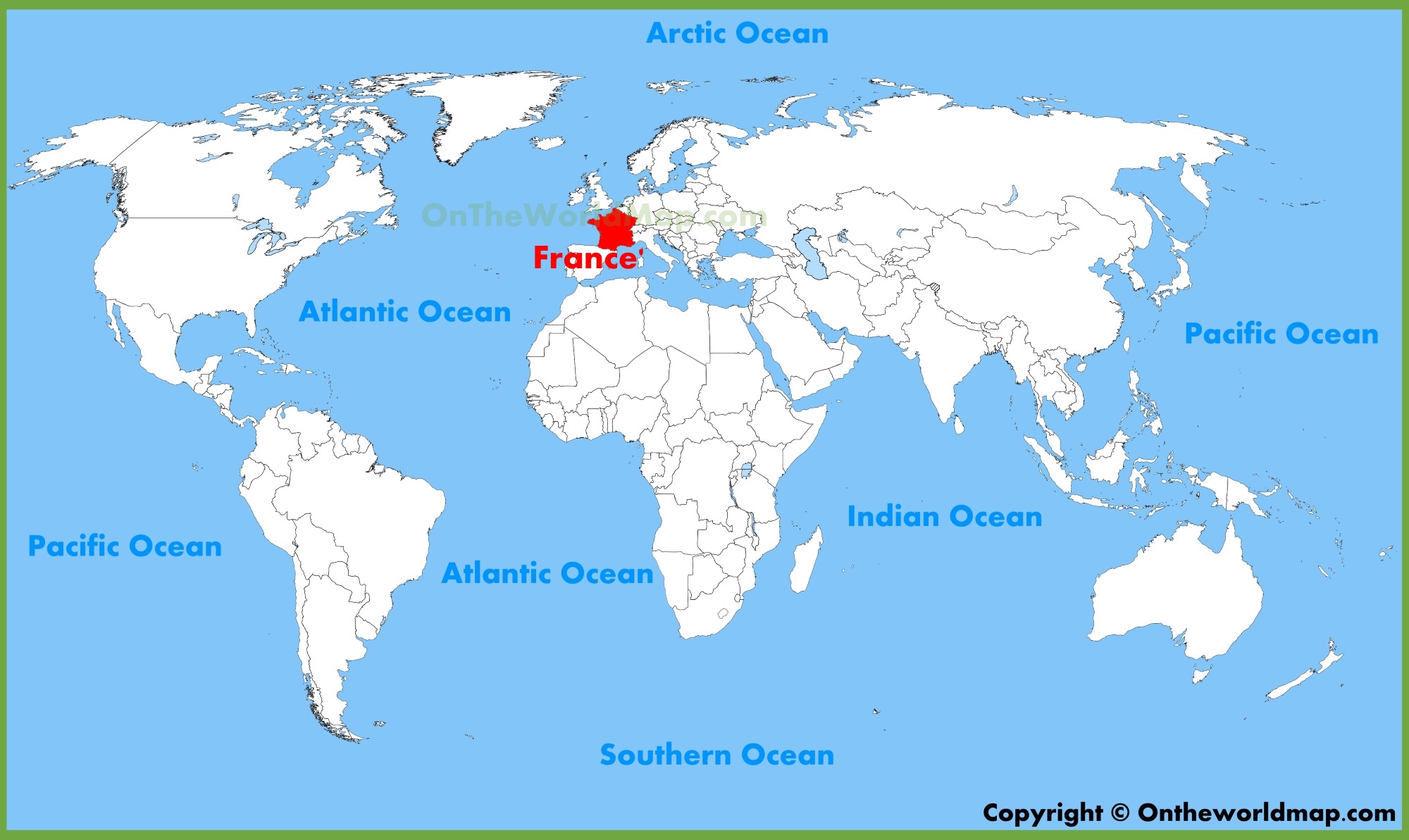 France On World Physical Map France - Lessons - Blendspace