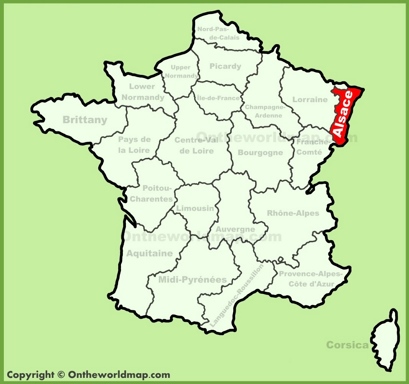 Alsace Location Map