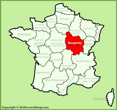 Burgundy Location Map