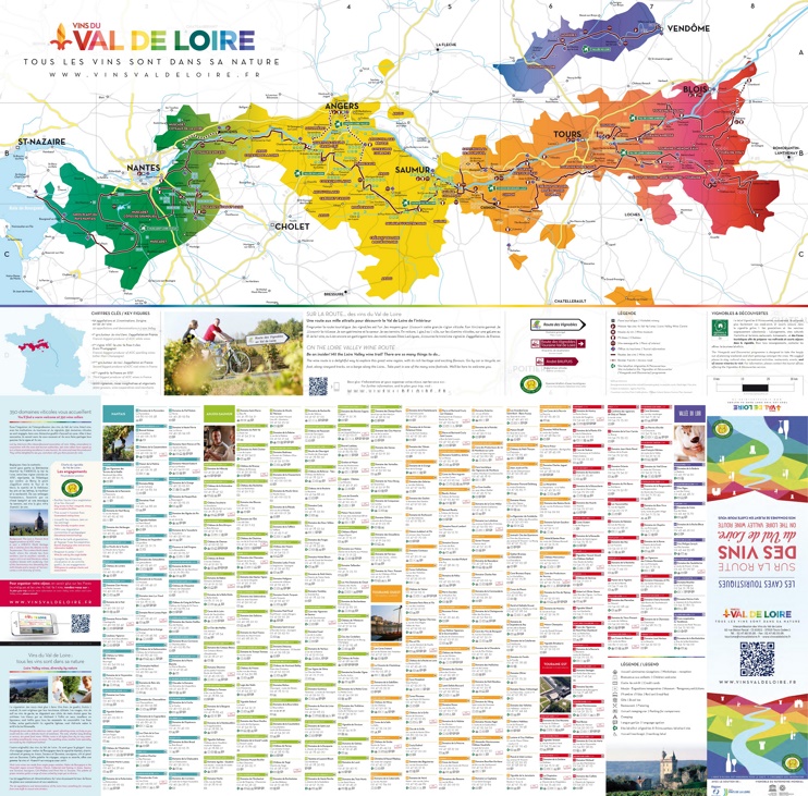 Val de Loire wine map