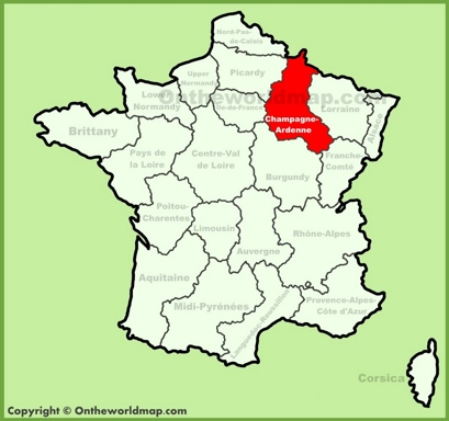 Champagne-Ardenne Location Map