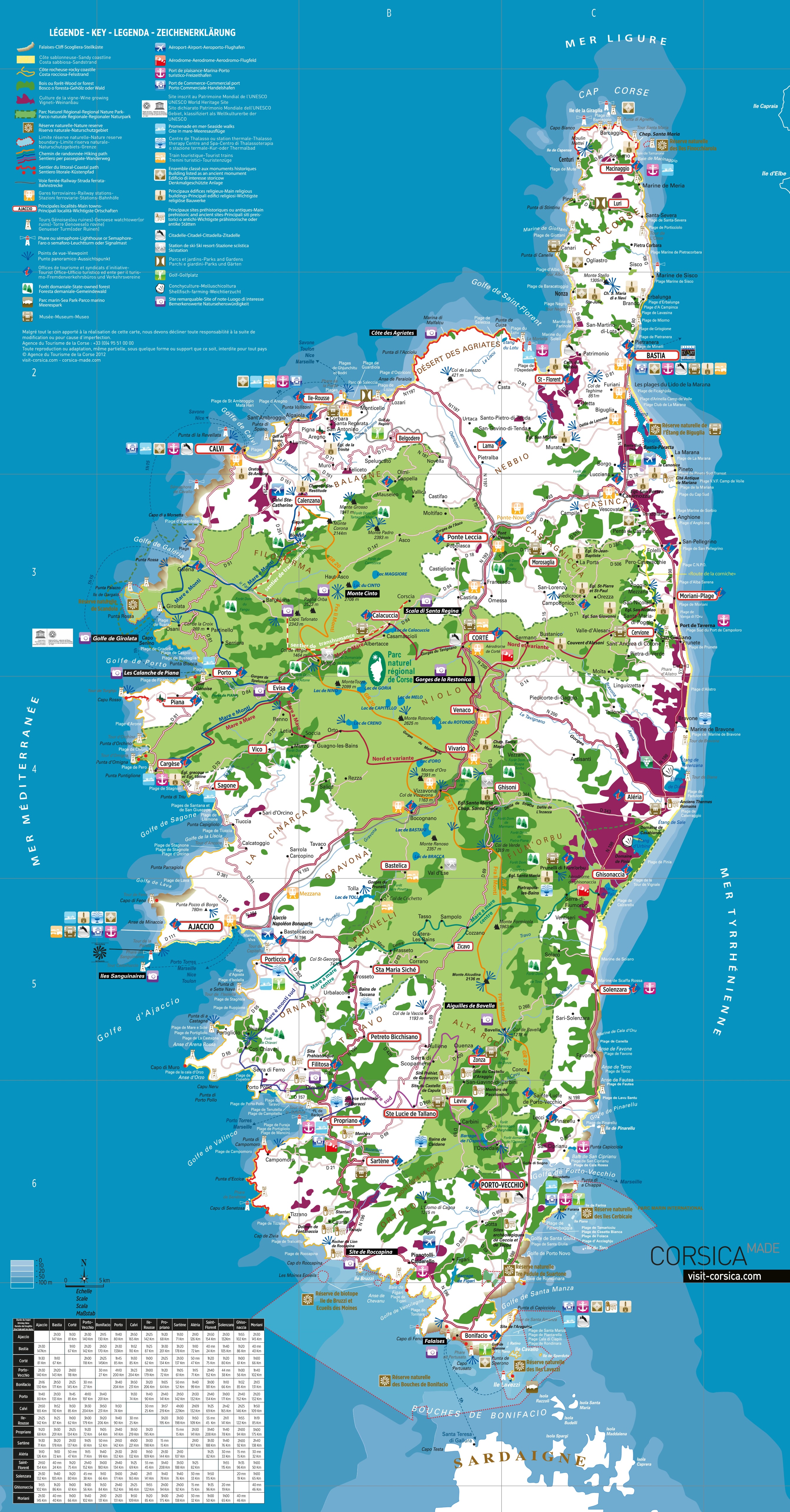 Corsica French Map