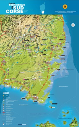 South Corsica map
