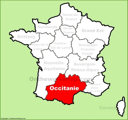 Occitanie Location Map