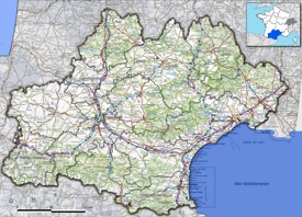 Occitanie road map