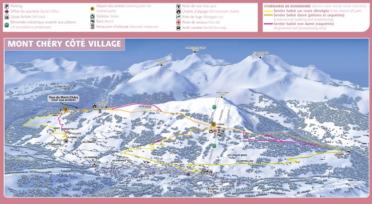 Les Gets - Cote Village map