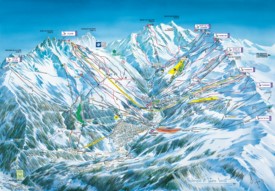 Meribel ski resort map