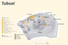 Tubuai Tourist Map