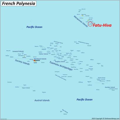 Fatu Hiva Location Map