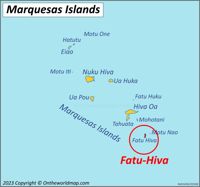 Fatu Hiva Location On The Marquesas Islands