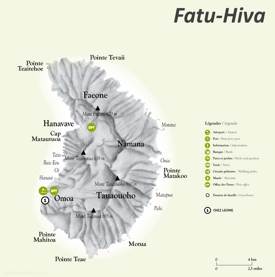 Fatu Hiva Tourist Map