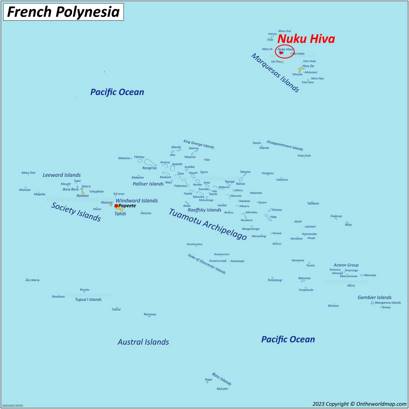 Nuku Hiva Location Map