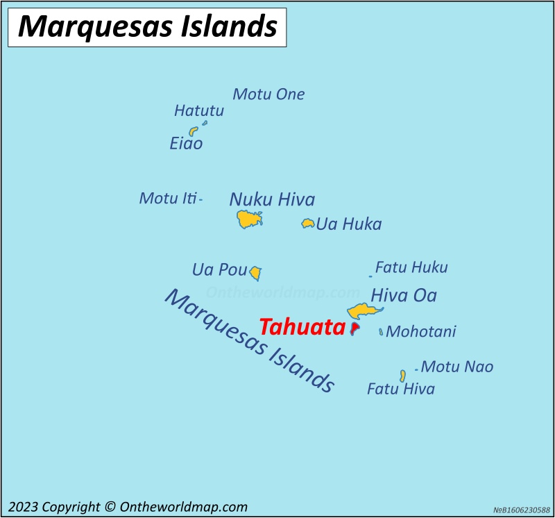 Tahuata Location On The Marquesas Islands