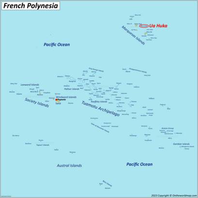 Ua Huka Location Map