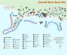 Conrad Bora Bora Nui Map