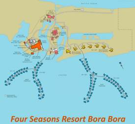 Four Seasons Resort Bora Bora Map