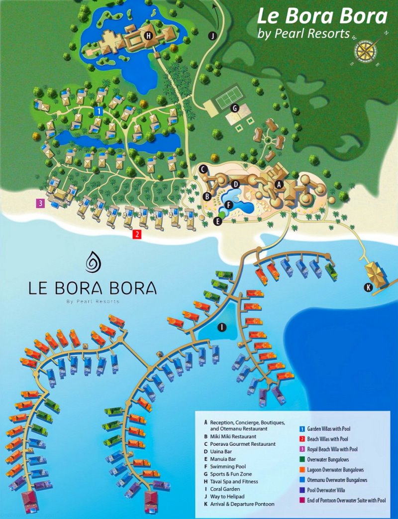 Le Bora Bora Map