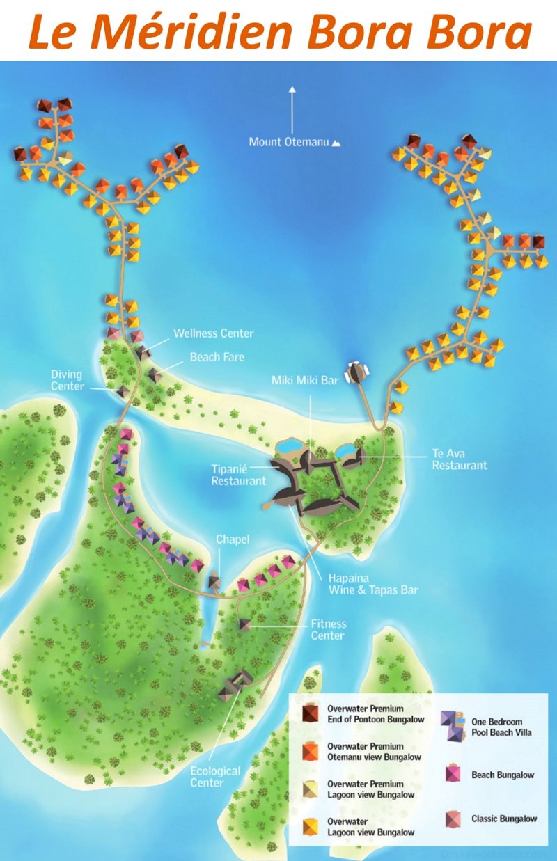 Le Méridien Bora Bora Map