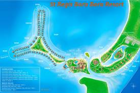 St Regis Bora Bora Resort Map