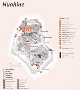 Huahine Tourist Map
