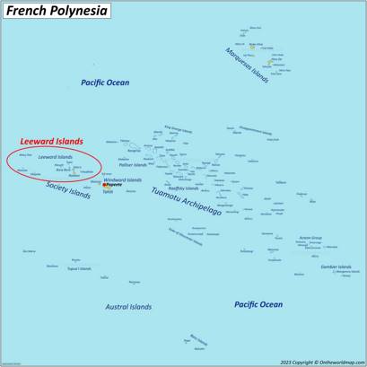 Leeward Islands Location Map