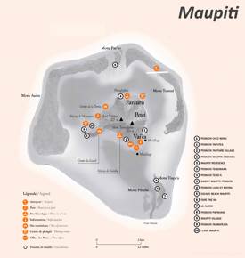 Maupiti Tourist Map