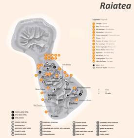 Raiatea Tourist Map