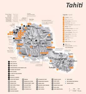 Tahiti Tourist Map