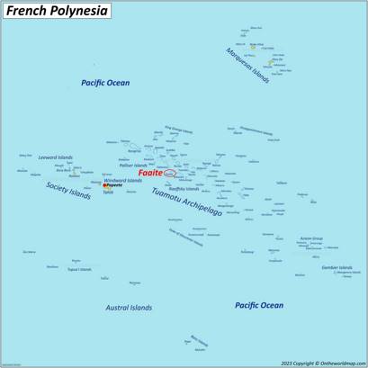 Faaite Location Map