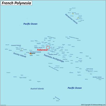 Fakarava Location Map
