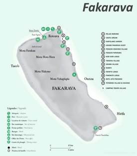 Fakarava Tourist Map