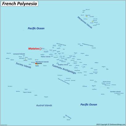 Mataiva Location Map