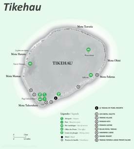 Tikehau Tourist Map