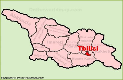 Tbilisi Location Map