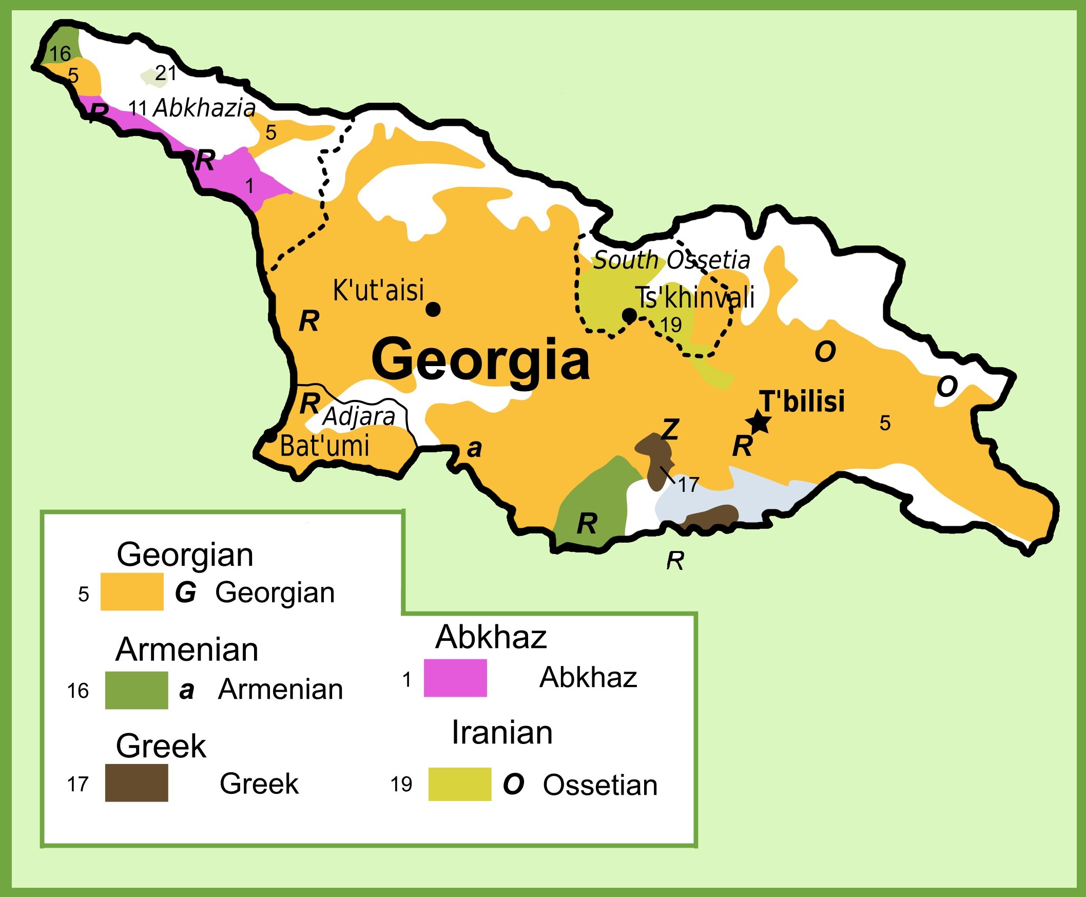 Asia Georgia Ethnic Groups 64