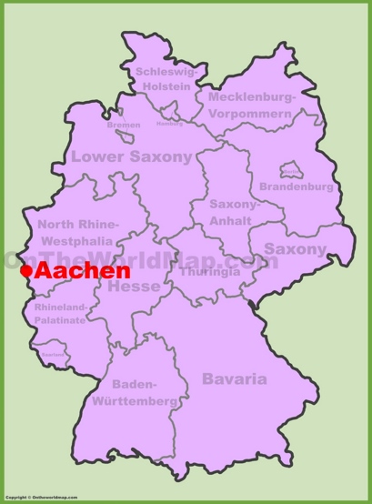 Aachen Location Map