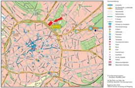 Aachen tourist map