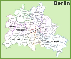 Berlin districts map